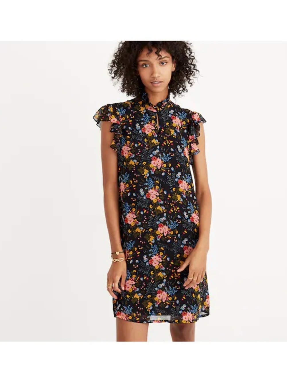 Madewell x No.6 Silk Beacon Dress in Garden Bouquet